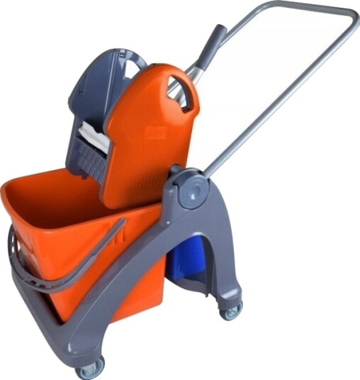 Splast Ts 0001 Vogn For Én Bøtte 1X25 L + Klemme Appelsin Blå Splast Ts 0001 Vogn For Én Bøtte 1X25 L + Klemme Appelsin Blå