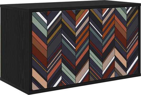 vidaXL Vegghengt TV skap OMMEN 69 x 33 x 40 cm Svart eik