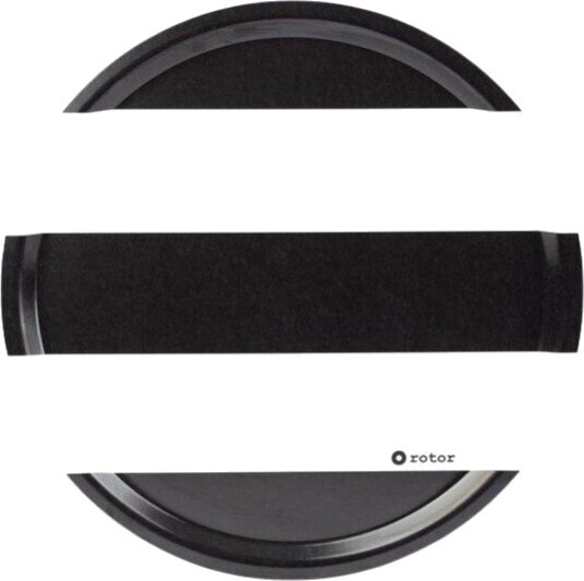 Rotor Design Stripes serveringsbrett 38x38 cm svart/hvit Rotor Design Stripes serveringsbrett 38x38 cm svart/hvit