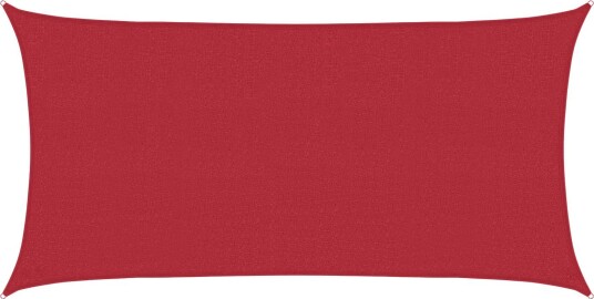 vidaXL Solseil Rød 2 x 6 m HDPE
