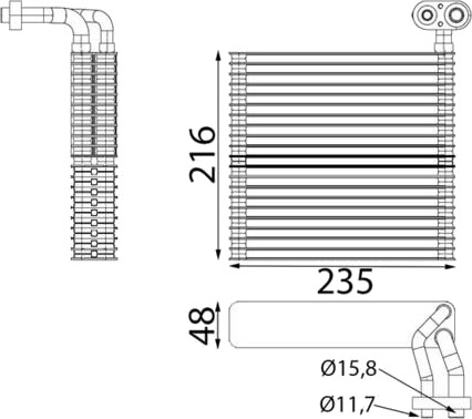 MAHLE AE 289 000S Fordamper, klimaanlegg