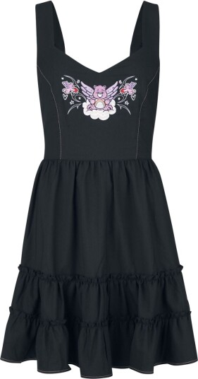 Hell Bunny X Glücksbärchis Kort kjole   Cheer Bear Dress   XS til XXL   Damer   svart