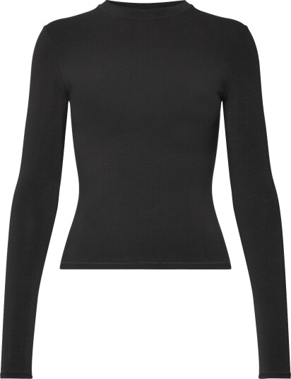 Organic Basics Flex Long Sleeve Tee Black XS