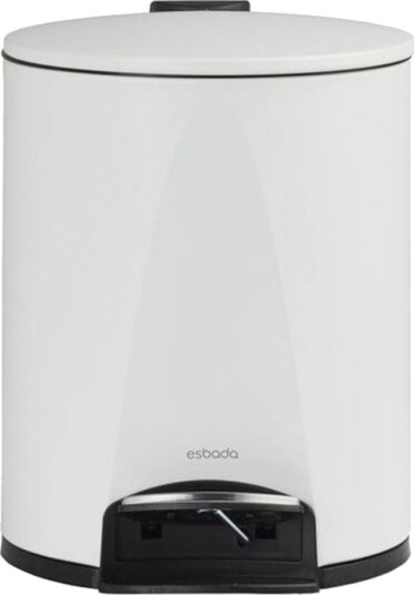 Esbada Pure Pedalbøtte 5L Hvit Matt Esbada Pure Pedalbøtte 5L Hvit Matt