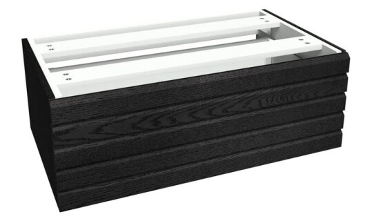 Vikingbad Sideskap Stav MIE Demi - Mål: B(60-90)Xh46xd29 cm Svart Eik / 80cm