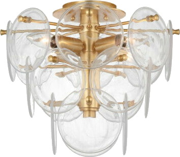 Cristol Large Tiered Chandelier Antique Brass