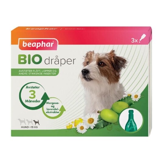 Beaphar Biodråper Flåttmiddel for hunder 15-30 kg