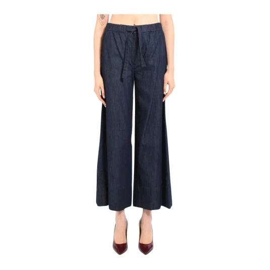 Max Mara Dame Bukser Blå S