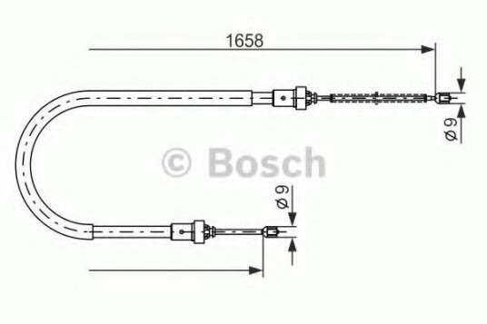 Bremsewire BOSCH 1 987 482 234