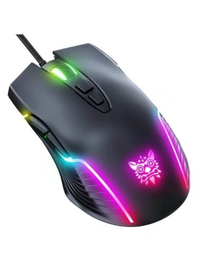 Onikuma CW905 RGB Spillmus med 7 DPI-nivåer - Svart