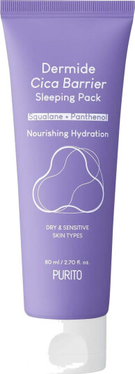 Purito Dermide Cica Barrier Nattkrem 80 ml - Beroligende og Fuktighetsgivende Hudpleie Purito Dermide Cica Barrier Nattkrem 80 ml - Beroligende og Fuktighetsgivende Hudpleie