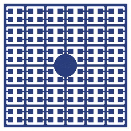 Pixelhobby Midi perler 312 Koboltblå 2x2mm 140 piksler