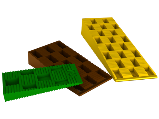Plastkile Stødig 10 30x70x10mm Grønn