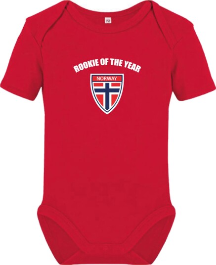 Netshirt Babybody Rookie of the Year Norway X-Small 93018-C-1-X11120-red-56 Netshirt Babybody Rookie of the Year Norway X-Small 93018-C-1-X11120-red-56