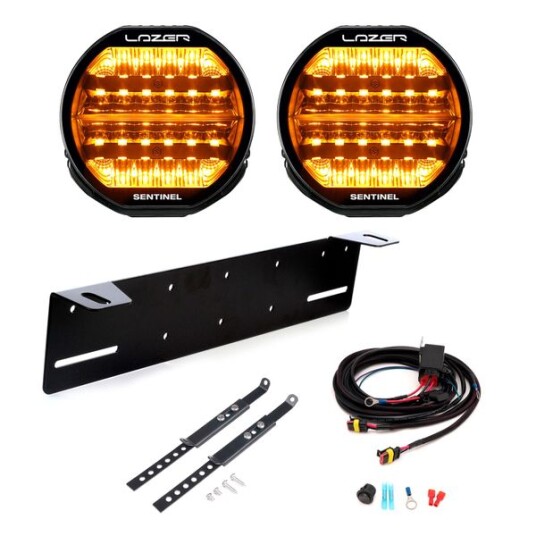 Ekstralys Lazer Sentinel 9 Highline Rund / 23 cm / 130W 2 stk Komplett pakke