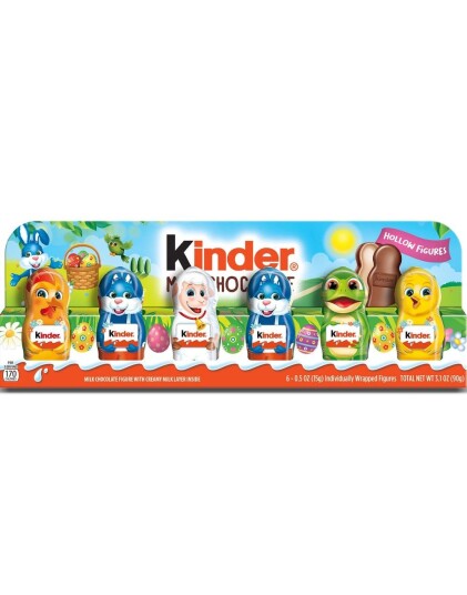 Kinder Milk Chocolate Easter Mini Figures   Melkesjokoladefigurer med Påsketema 90 gram