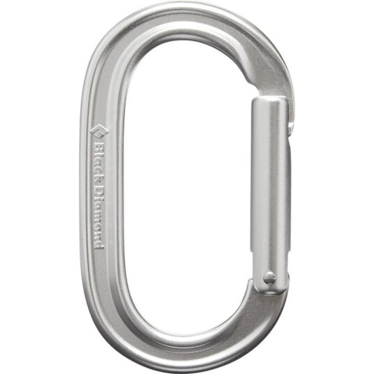 Black Diamond Oval Keylock Carabiner Polished Black Diamond Oval Keylock Carabiner Polished