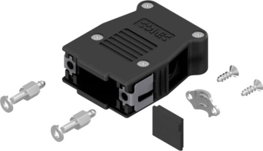 Conec Snaplock 16-003250E D-Sub-Kabinett Poltall: 9 Plast/Metallisert 90° / 180° Sort 1 Stk