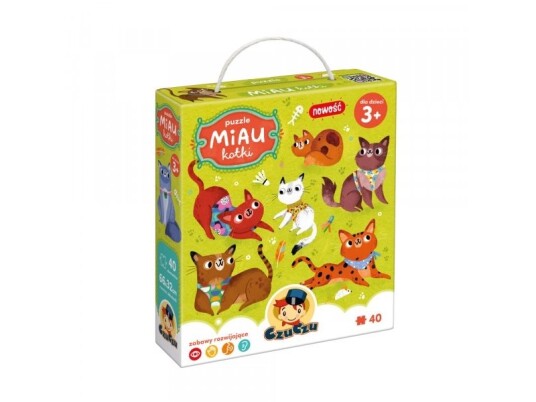Czuczu Puslespill 40 Brikker I Miau Cats Czuczu Puslespill 40 Brikker I Miau Cats