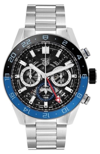 TAG Heuer Herreklokke CBG2A1Z.BA0658 Carrera Sort/Stål Ø45 mm TAG Heuer Herreklokke CBG2A1Z.BA0658 Carrera Sort/Stål Ø45 mm