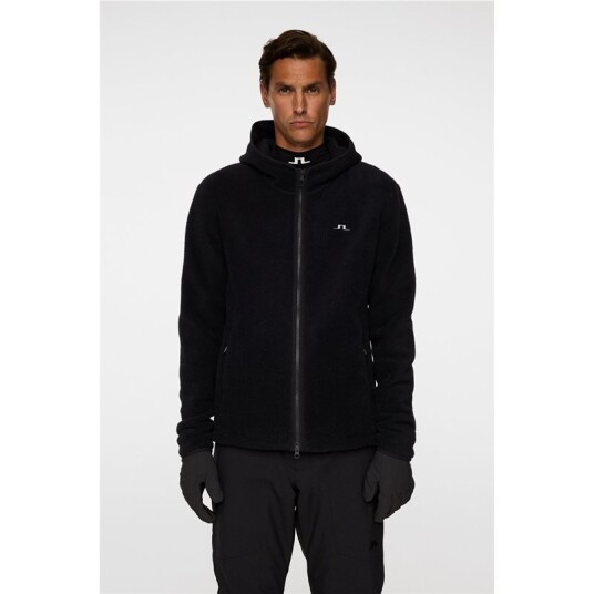J.Lindeberg Seymor Fleece Zip Hood Black