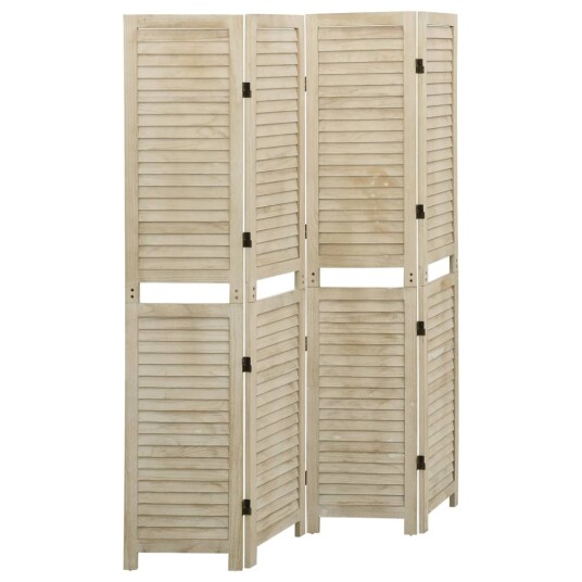 vidaXL Romdeler 4 paneler 140x165 cm heltre keisertre vidaXL Romdeler 4 paneler 140x165 cm heltre keisertre