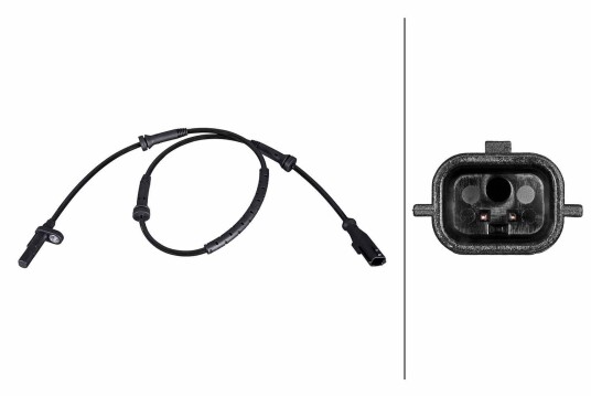 Sensor, ABS HELLA 6PU 358 216-271