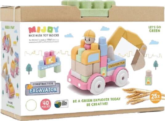 Mijoy Miljøvennlig 100% Naturlig Byggesett 40 Deler Graver