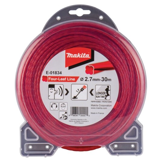 Makita Trimmertråd kløverformet 2,7 mm x 30 meter 2,7 mm x 30 m