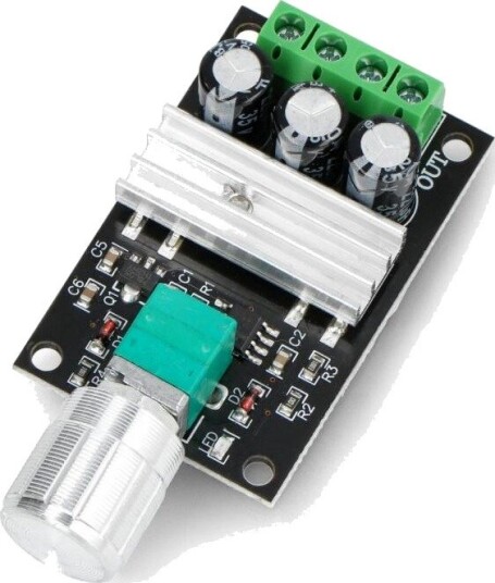 DC-motorstyring 28V 3A med PWM og hastighetskontroll
