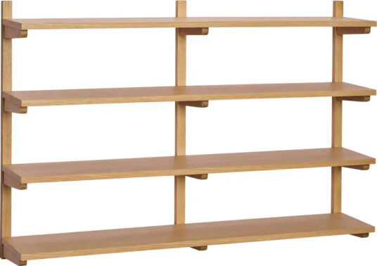Hübsch Long Shelf Unit Natural   120X24X80CM