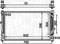 Radiator MAGNETI MARELLI 350213185500