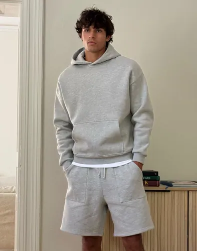 Que Sera Sera Cozy Shorts Joggeshorts Grå Que Sera Sera Cozy Shorts Joggeshorts Grå