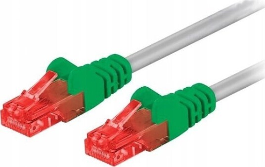 Goobay 68471 1 M Cat6 U/Utp Utp Rj-45 Rj-45 Grønn Grå