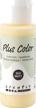 Diverse Plus Color Hobbymaling lys gul 60 ml/1 fl. Diverse Plus Color Hobbymaling lys gul 60 ml/1 fl.