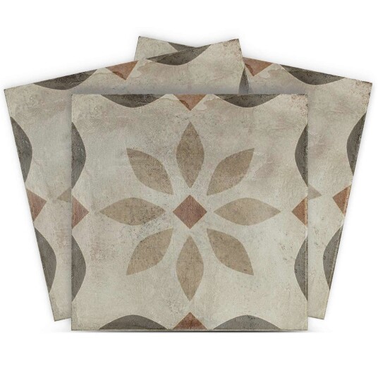 Fliseklistremerke Vintage Blomsterdesign