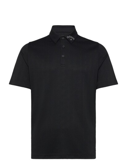 Callaway Odyssey Block Polo Ventialted Jacquard Polo Black L
