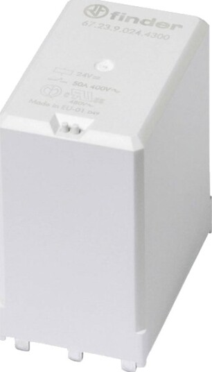 Finder 67.23.9.012.4300 Printrelé 12 V/Dc 50 A 3 X Bryter 1 Stk