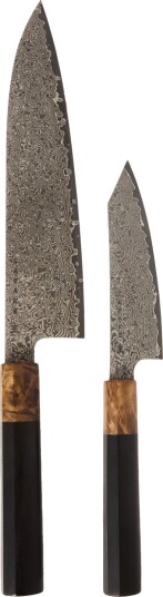 Satake OMO knivsett, Bunka Petty 12 cm + Kokkekniv 21 cm