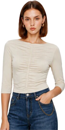Kocca Dame Topper Hvit XS,