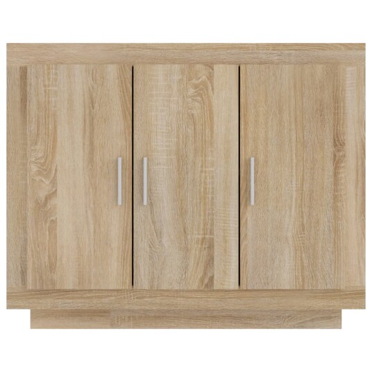 vidaXL Skjenk sonoma eik 92x35x75 cm konstruert tre