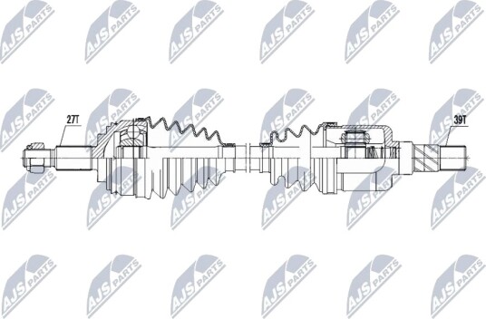 NTY NPW-RE-213 Drivaksel