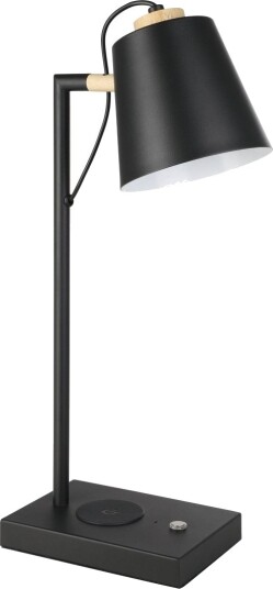 Eglo Lacey Qi Bord H485 5,5W 720Lm Touch Svart/Tre Eglo Lacey Qi Bord H485 5,5W 720Lm Touch Svart/Tre