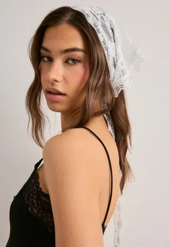Pieces Hvit Pcnaina Lace Hip Scarf