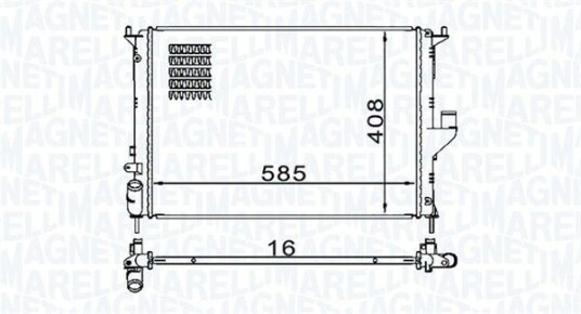 Radiator MAGNETI MARELLI 350213160900