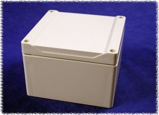 Hammond Electronics 1555PGY 120 × 120 × 80 mm ABS Grå Kabinett