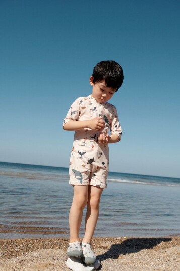 LIEWOOD Maks svømming Jumpsuit sea creature/ sand y LIEWOOD Maks svømming Jumpsuit sea creature/ sand y