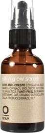 Oway Silk'n Glow Hårserum 30 ml - Økologisk, Sulfatfritt, Anti-Frizz