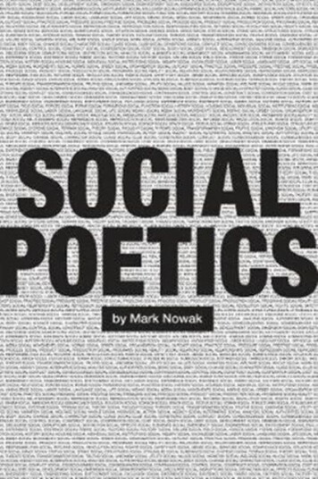 Social Poetics Av Mark Nowak Social Poetics Av Mark Nowak