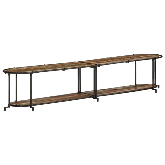TV benk 200x42x40 cm gjenvunnet heltre